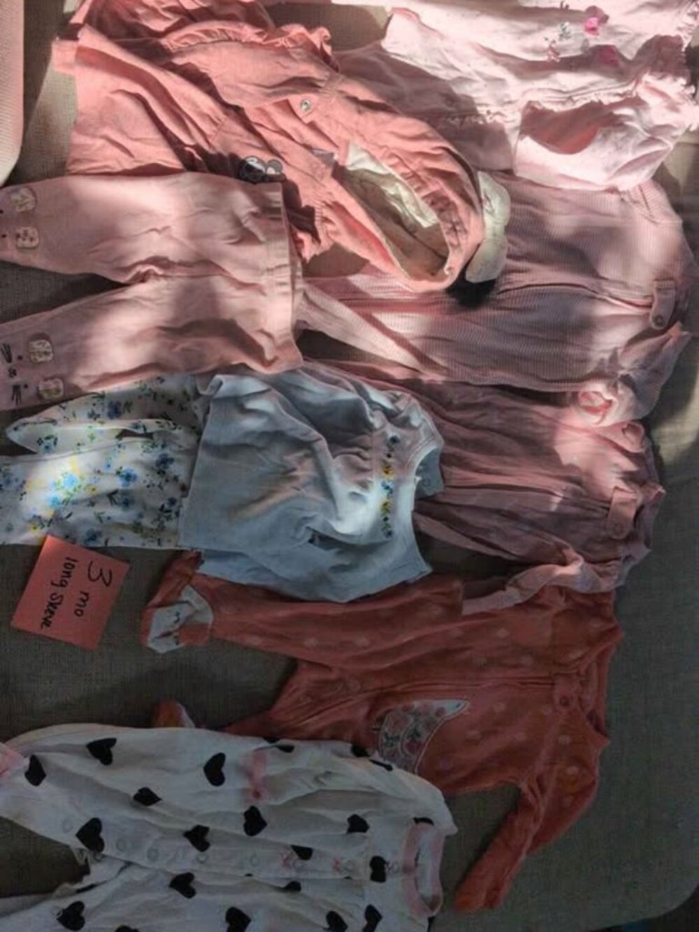 3 month baby girl long sleeve/pant bundle